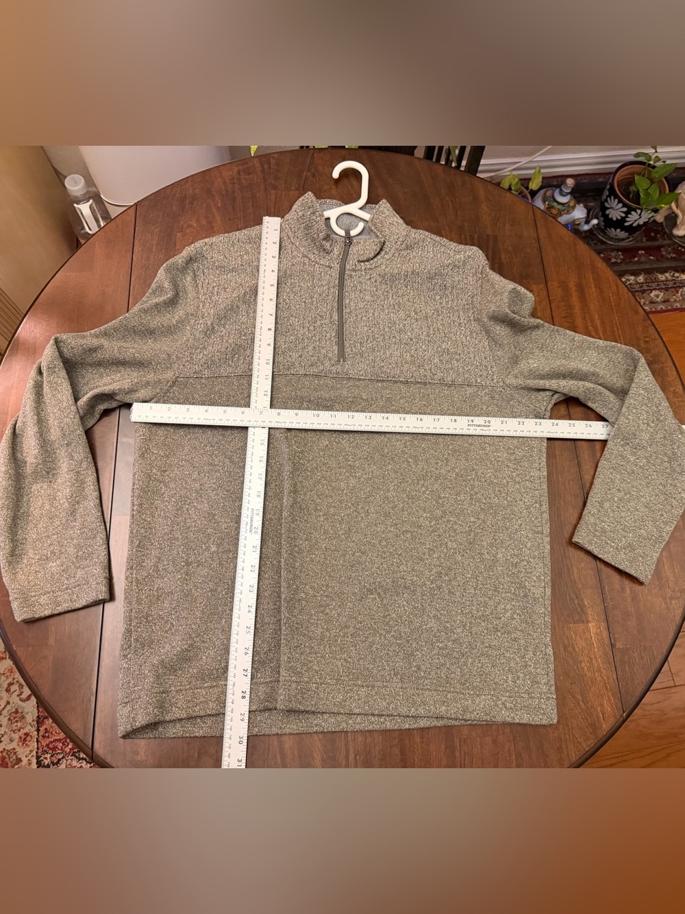 Van Heusen Men's Half-Zip Pullover Sweater - Taupe Heather